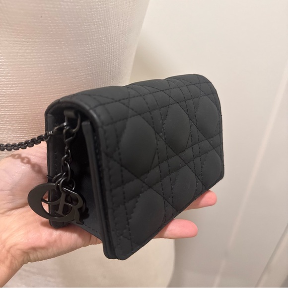 Christian Dior Cannage Wallet on Chain Mini Bag / Belt Bag